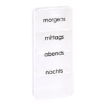 Tablettendose mo/mi/ab/na mit Blindenschrift Produktbild 1