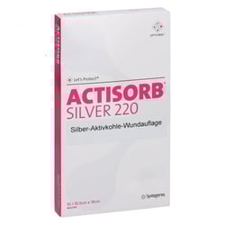 Actisorb 220 Silver 10,5x19 cm steril Kompressen Solventum