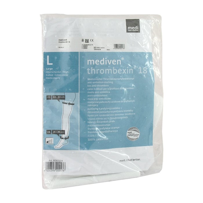 Mediven Thrombexin 18 Obersch.Str.Gr.L m.Haftb.