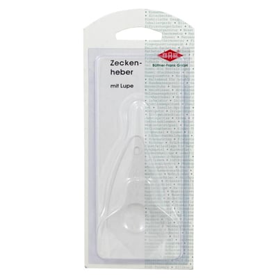 Zeckenheber mit Lupe