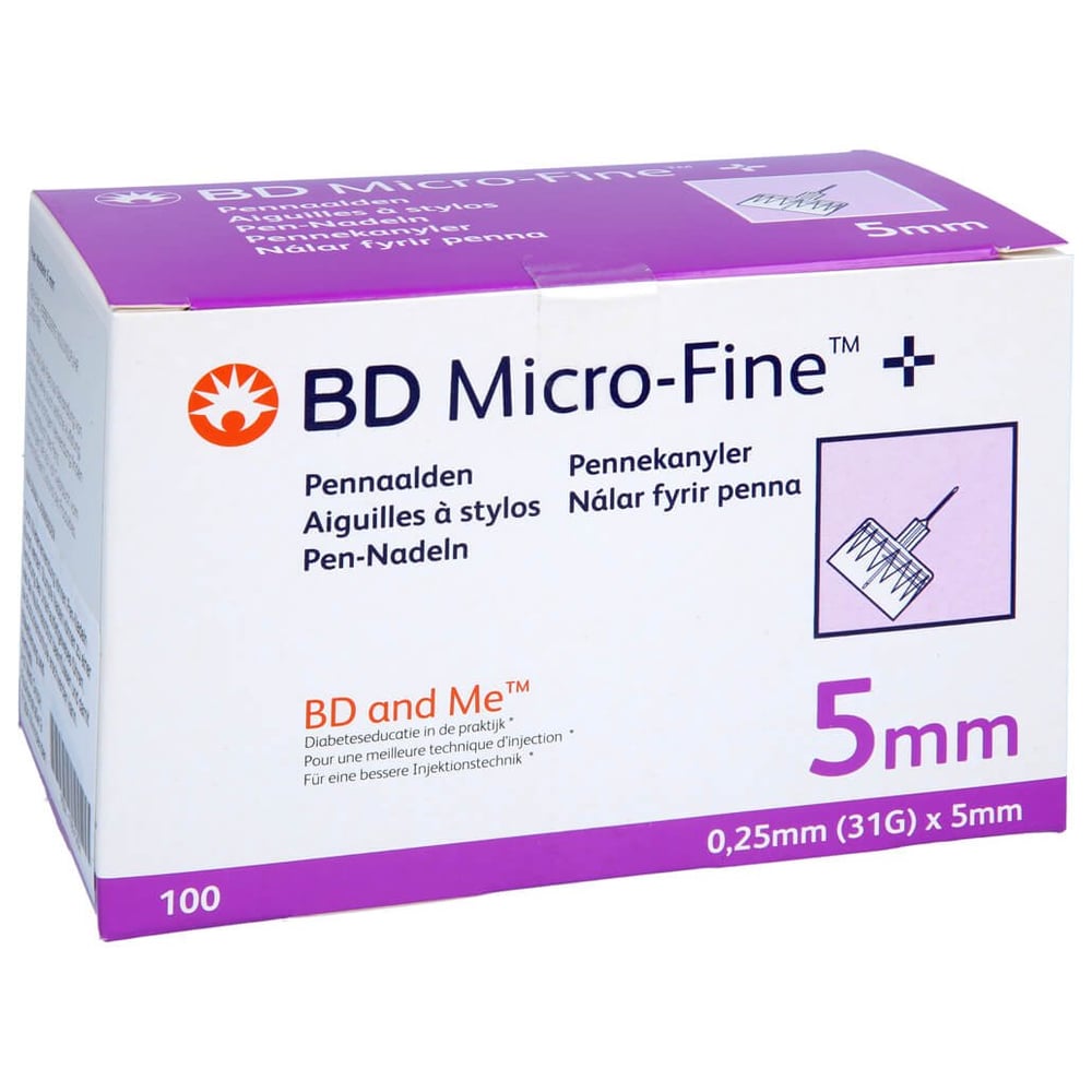 Bd Micro-fine+ 5 Pen-Nadeln 0,25x5 mm