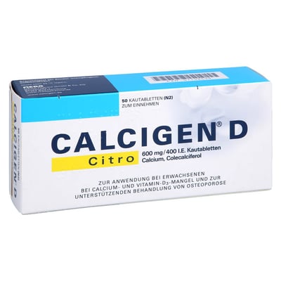 Calcigen D Citro 600mg/400 I.e.