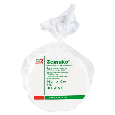 Zemuko Vliesstoff-Kompresse gerollt 10 cmx10 m Lohmann & Rauscher Produktbild 1