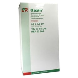 Gazin Kompresse 7,5x7,5 cm 12fach steril
