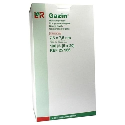 Gazin Kompresse 7,5x7,5 cm 12fach steril Produktbild 1
