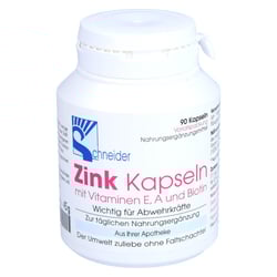 Zink Kapseln mit Vitamin E. A. Biotin