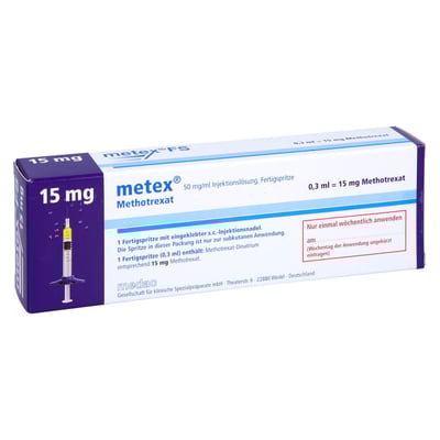 Metex 15 mg (50 mg/ml) Injektionslösung