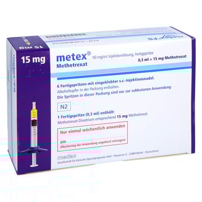 Metex 15 mg (50 mg/ml) Injektionslösung
