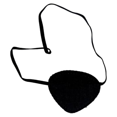 Augenklappe Schwarz