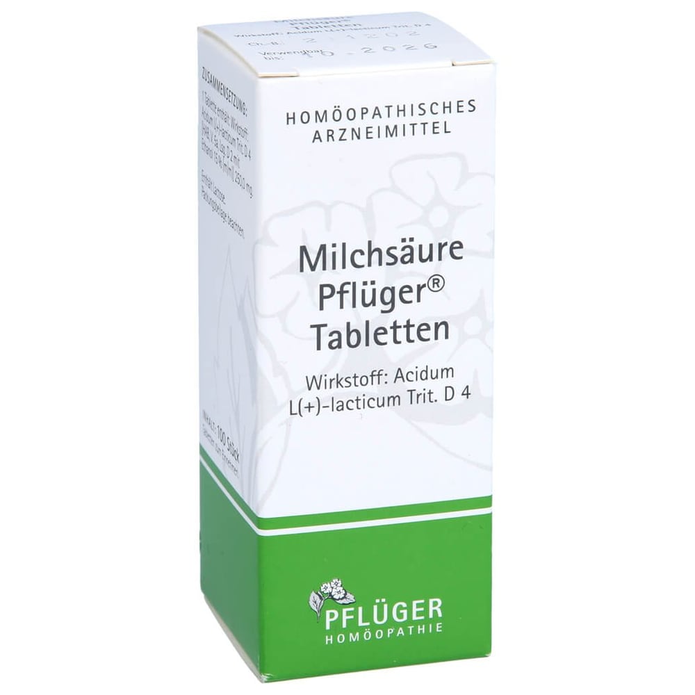 Milchsäure Pflüger Tabletten