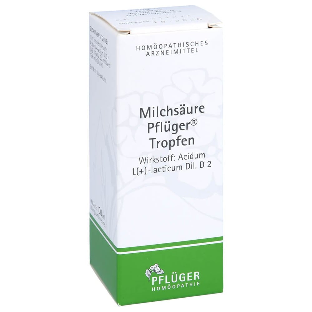 Milchsäure Pflüger Tropfen