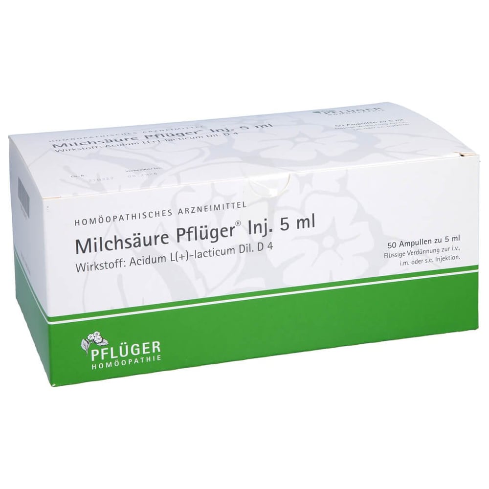 Milchsäure Pflüger Injektionslösung 5ml
