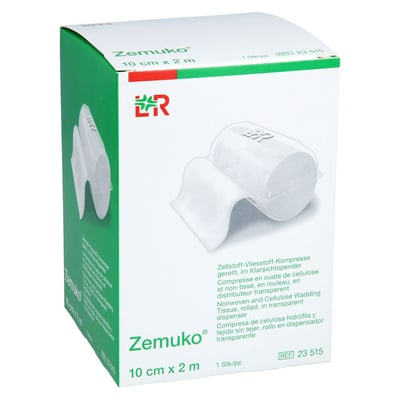 Zemuko Vliesstoff-Kompresse gerollt 10 cmx2 m Produktbild 1