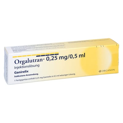 Orgalutran 0,25 mg/0,5 ml Injektion -Lösung Produktbild 1