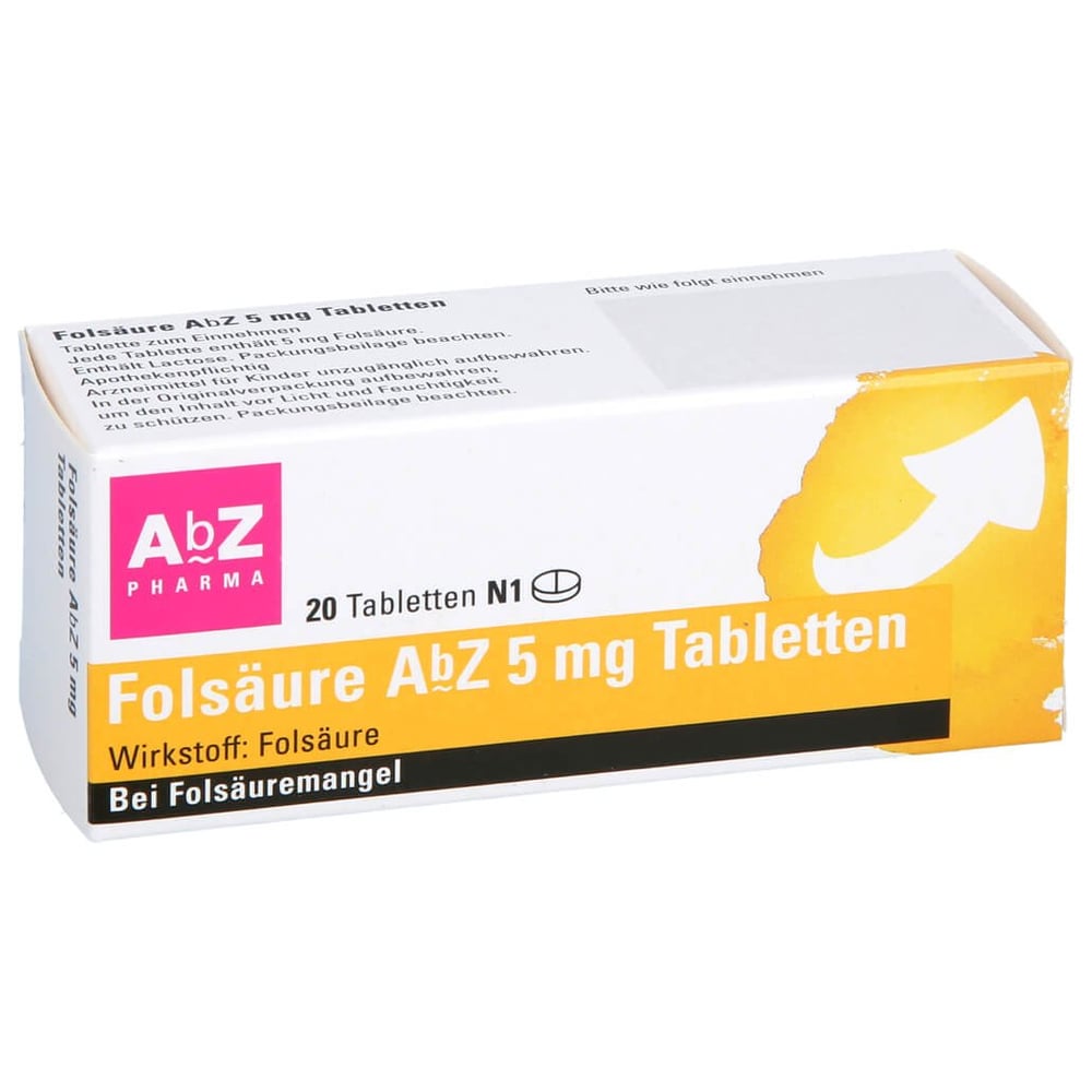 Folsäure AbZ 5 mg