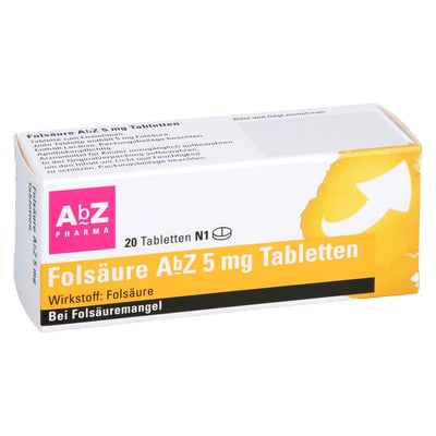 Folsäure AbZ 5 mg