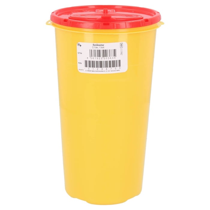 Kanüleneimer 2.5L gelb