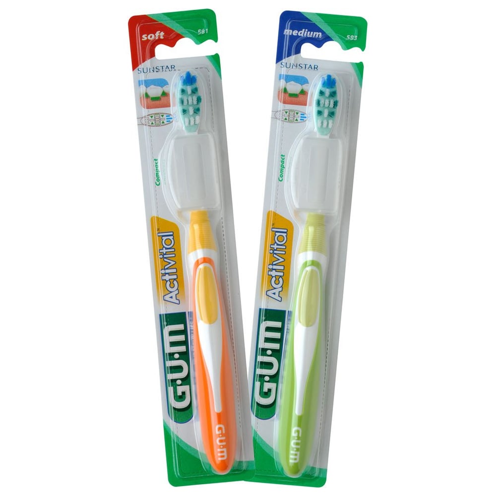Gum ActiVital Zahnbürste kompakt medium