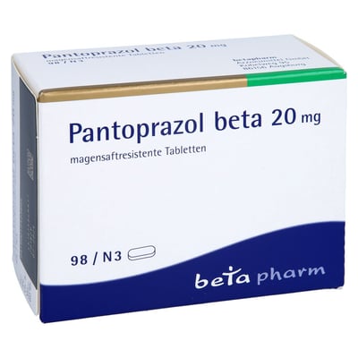 Pantoprazol beta 20 mg