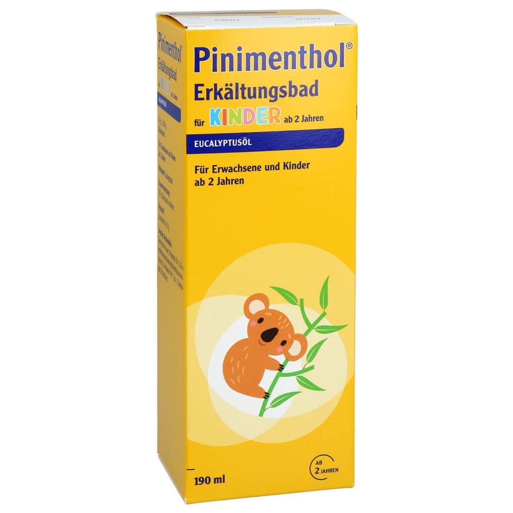 Pinimenthol Erkältungsbad für Kinder ab 2 Jahren Eucalyptus