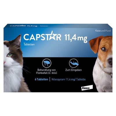 Capstar 11,4 mg Tabletten f.Katzen/kleine Hunde
