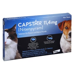 Capstar 11,4 mg Tabletten Katzen/kleine Hunde