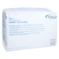 Vlieskompressen 10x20cm 6-fach unsteril