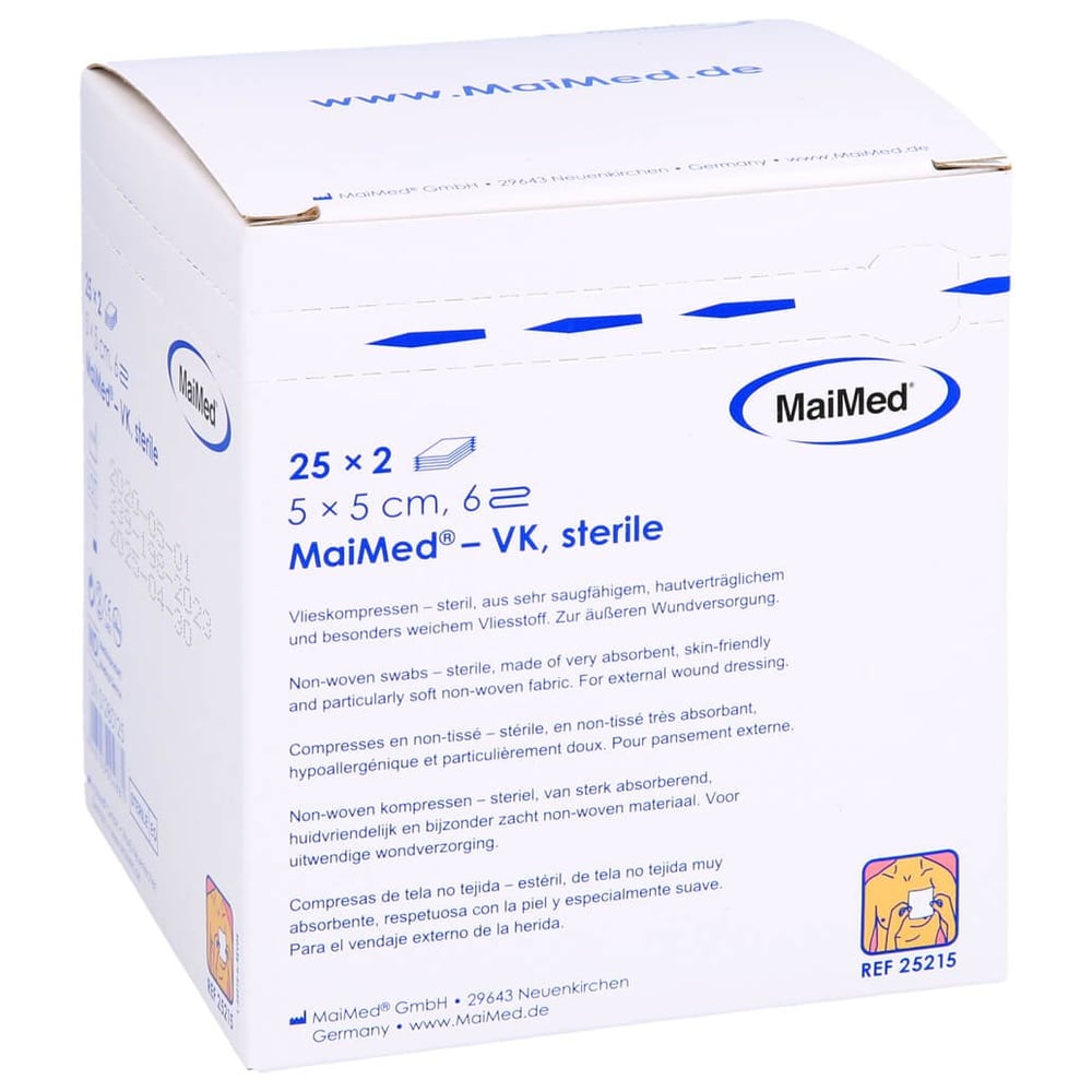 Vlieskompressen 5x5cm 6-fach steril