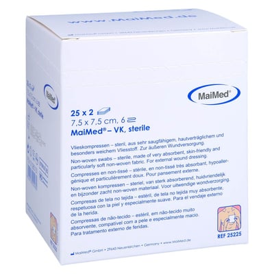 Vlieskompressen 7,5x7,5 cm 6-fach steril Produktbild 1