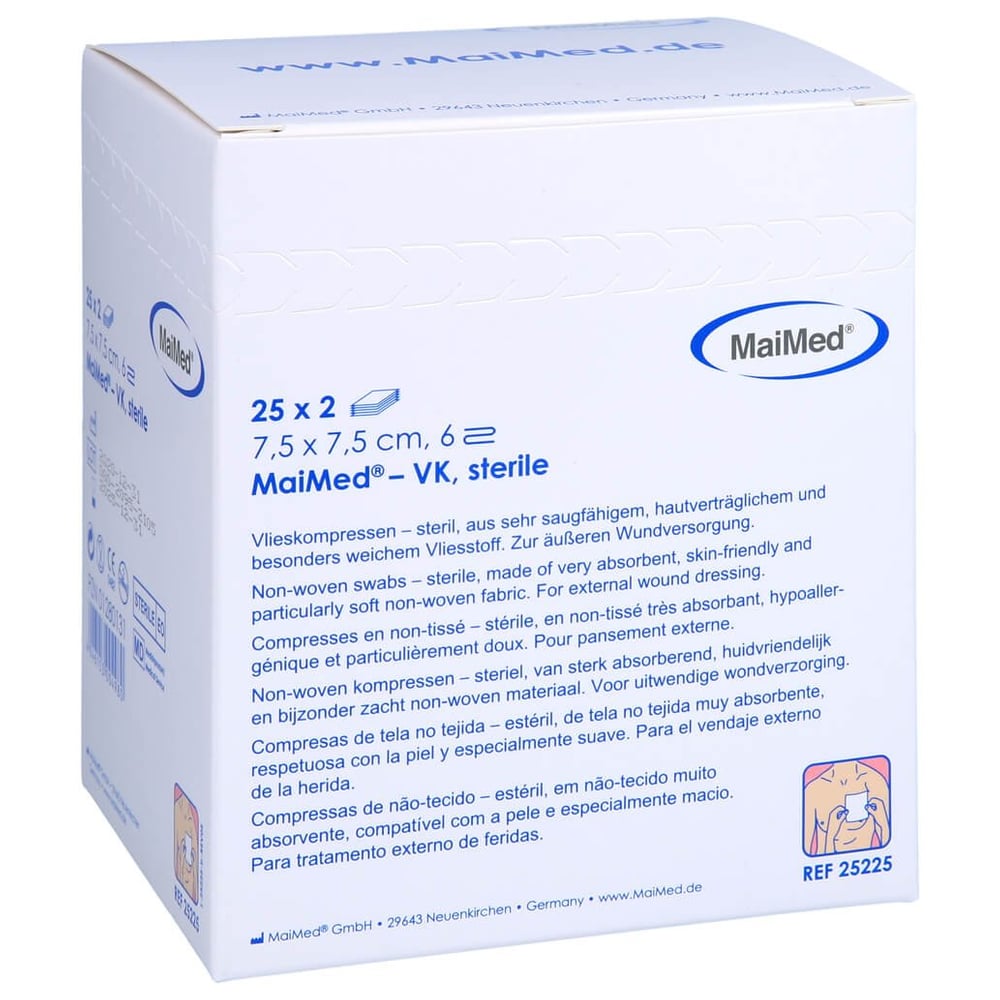 Vlieskompressen 7.5x7.5cm 6-fach steril