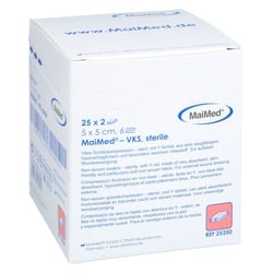 Vlies-schlitzkompressen steril 5x5 cm 6fach