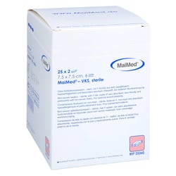 Vlies-schlitzkompressen steril 7,5x7,5 cm 6fach