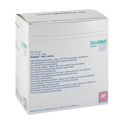 Vlies-schlitzkompressen steril 10x10 cm 6fach