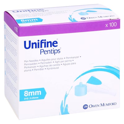 Unifine Pentips 8 mm 31G Owen Mumford