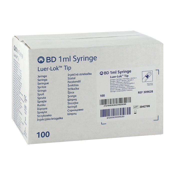Bd Plastipak Luer Lok 3teil. Spritze