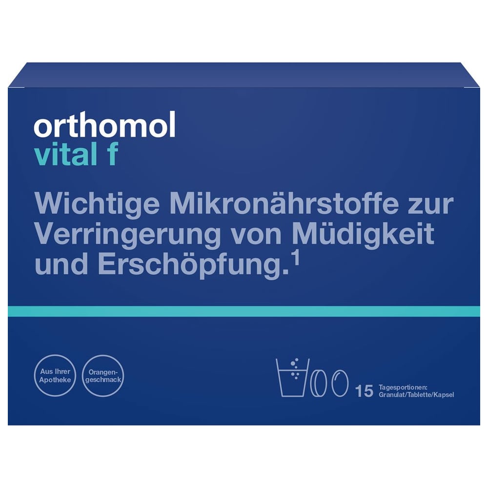 Orthomol Vital F Granulat/Kapseln 15Beutel