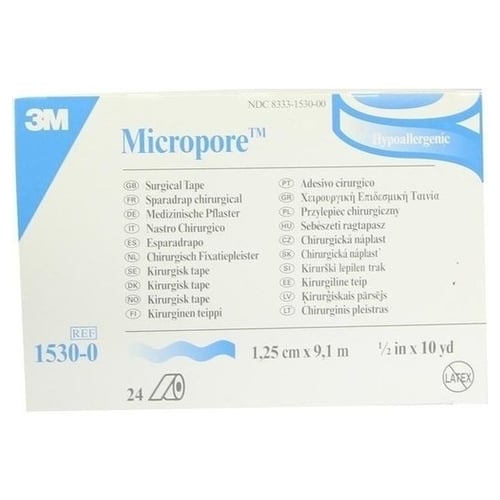 Micropore Wei 9,10mx1,25 cm Produktbild 1