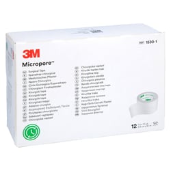 Micropore Vliespfl.2,5 cmx9,1 m weiß 1530-1