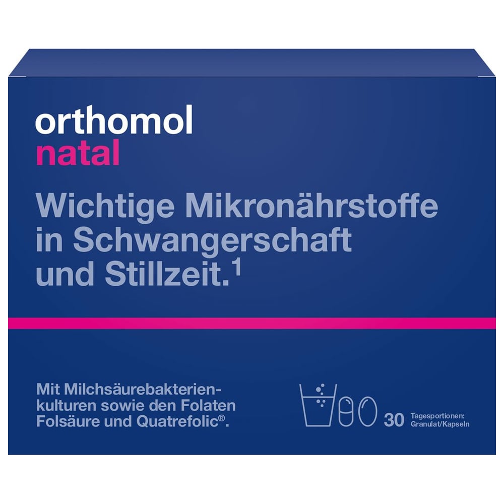 Orthomol Natal Granulat/Kapseln 30Beutel