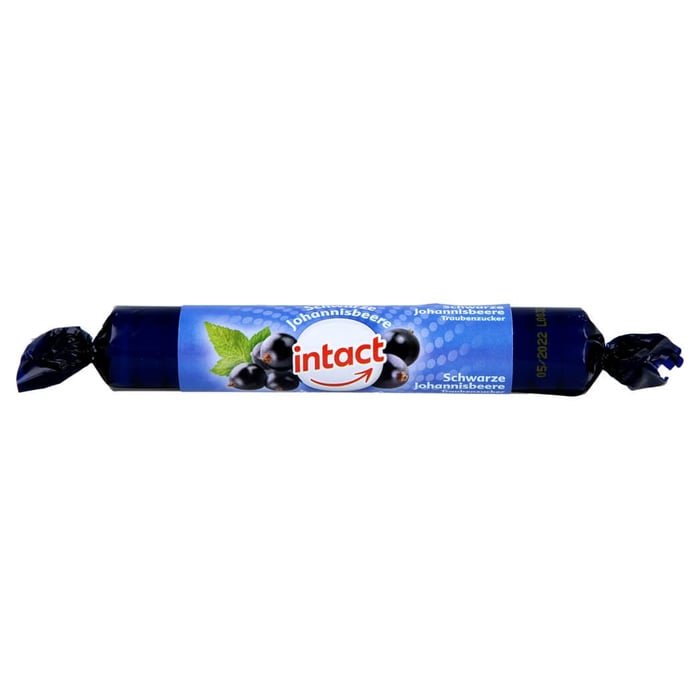 Intact Traubenzucker Rolle schwarze Johannisbeere