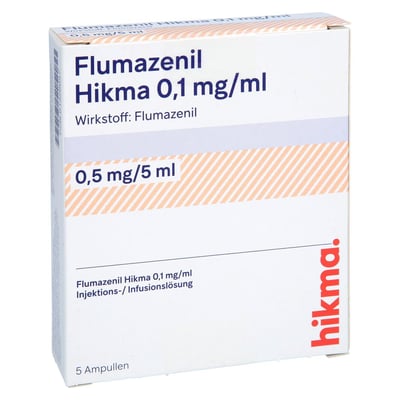 Flumazenil Hikma 0,5 mg/5 ml Injektionslösung Produktbild 1