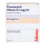 Flumazenil Hikma 0,5 mg/5 ml Injektionslösung Produktbild 2