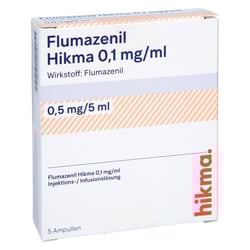 Flumazenil Hikma 0.5mg/5ml Injektionslösung