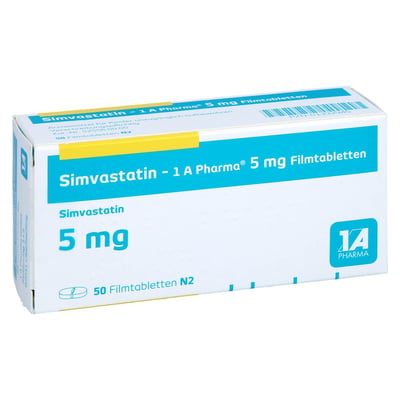 Simvastatin-1A Pharma 5 mg Produktbild 1