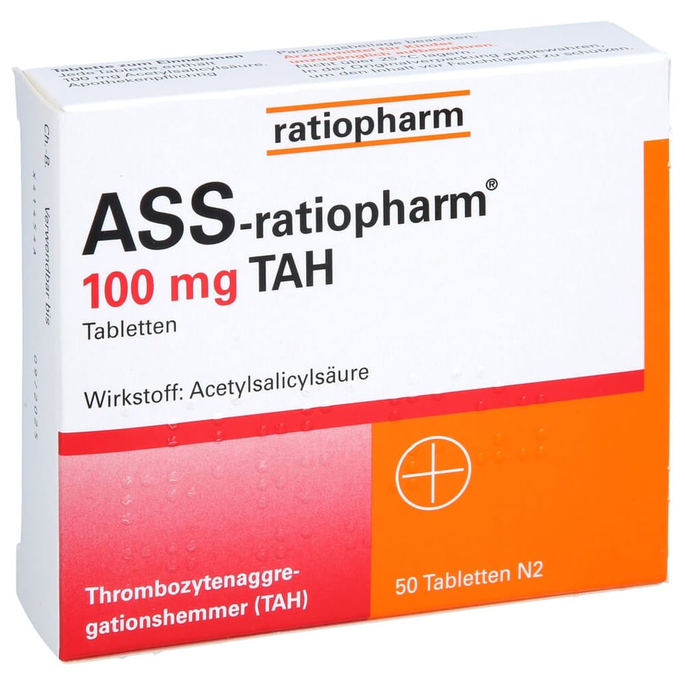 ASS-ratiopharm 100 mg TAH