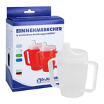 Einnehmebecher 2Griffe+Deckel 4 mm milchig Produktbild 2