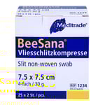 Schlitzkompr. Vlies steril 7.5x7.5cm 4