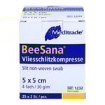 Schlitzkompr. Vlies steril 5x5cm 4f.