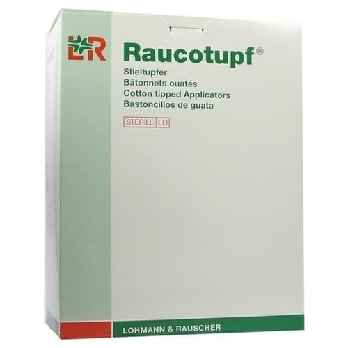 Raucotupf Stieltupfer 1 St steril großer Wattekopf