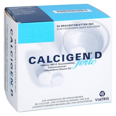 Calcigen D forte 1000mg/880I.E. Brausetabletten
